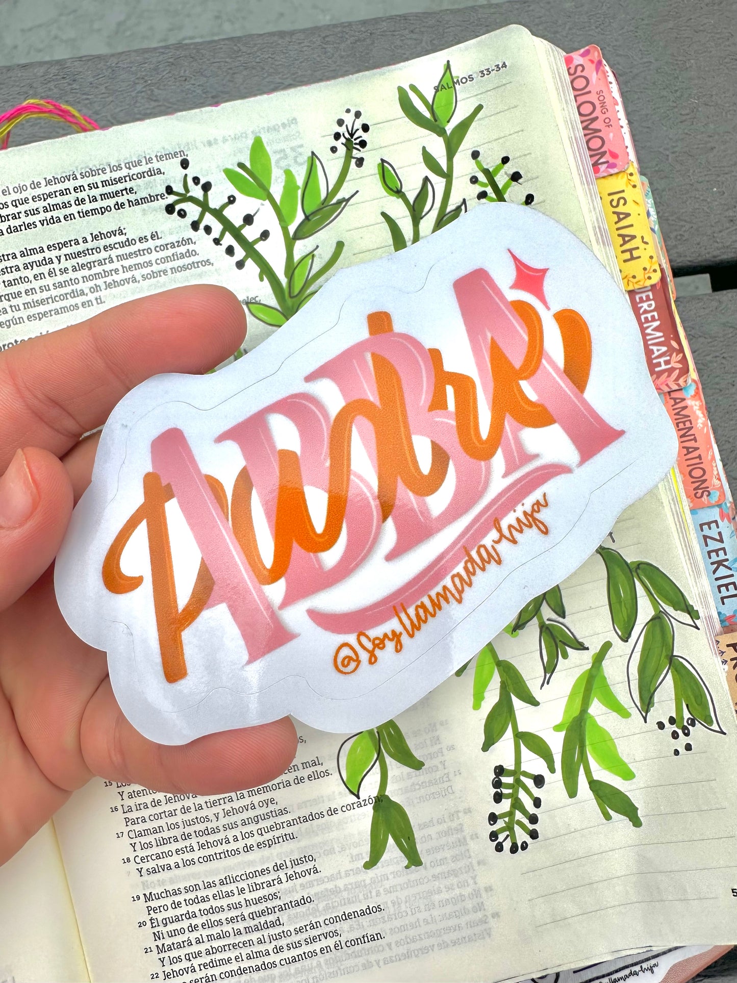 Die Cut Abba Padre Sticker | 3”