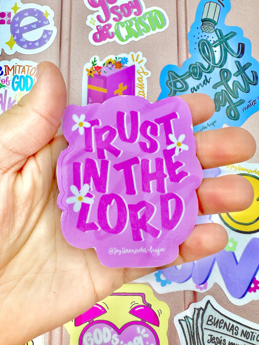 Die Cut Trust in the Lord Sticker | 2.5”
